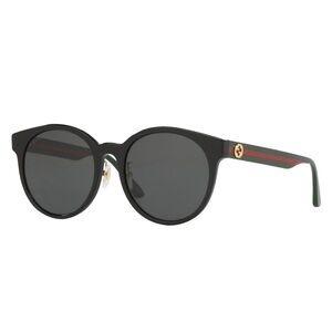 Gucci Black Round Sunglasses, GG0416SK 55